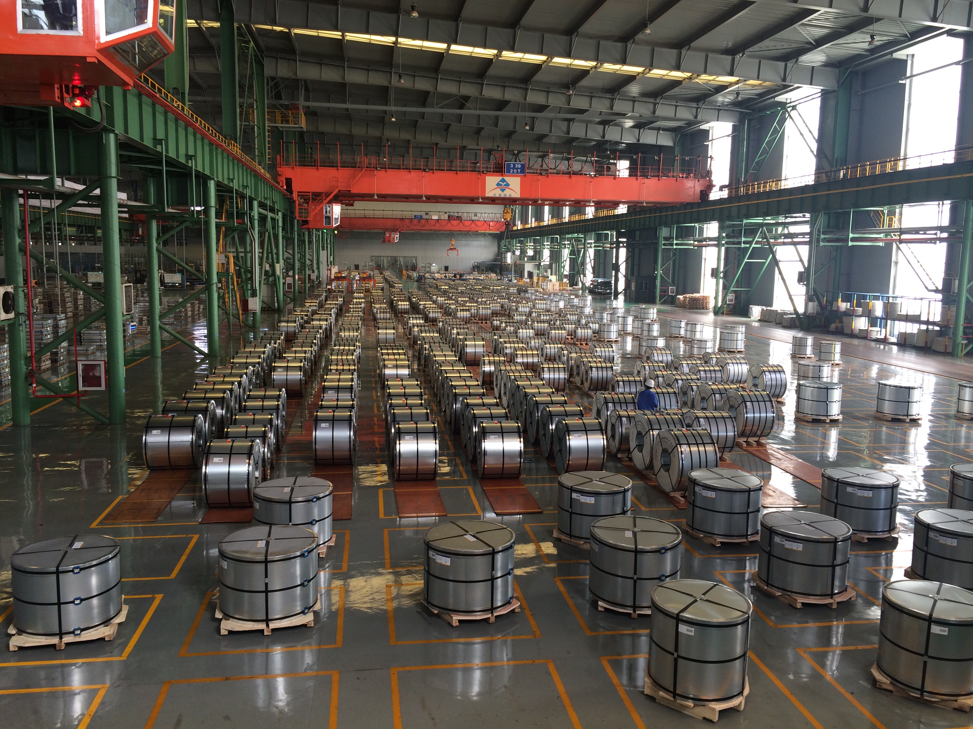 Industrial steel mill interior